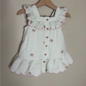 Happily Grey Kids Cherry Ruffle Dress 24M Cottagecore